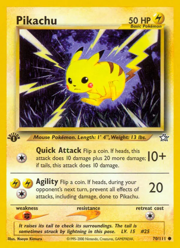 Pikachu — Neo Genesis #70