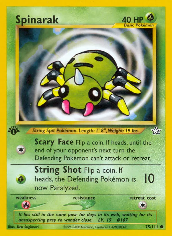 Spinarak — Neo Genesis #75
