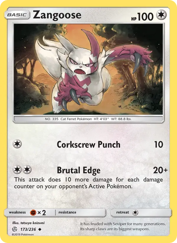 Zangoose — Cosmic Eclipse #173