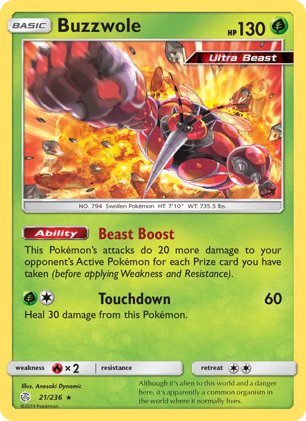 Buzzwole — Cosmic Eclipse #21