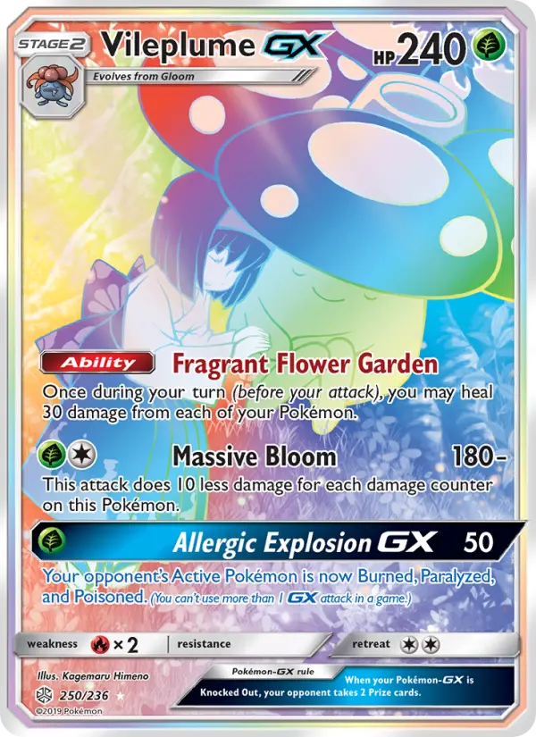 Vileplume GX — Cosmic Eclipse #250
