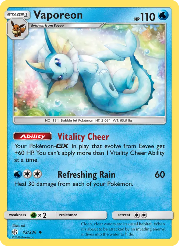 Vaporeon — Cosmic Eclipse #42