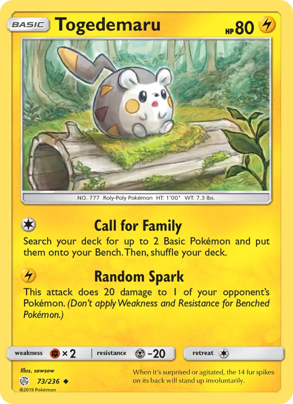 Togedemaru — Cosmic Eclipse #73