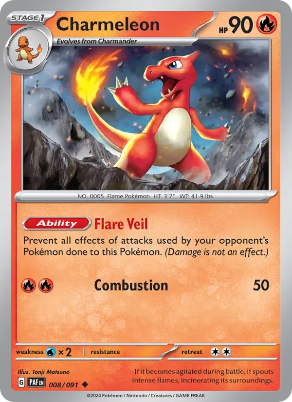 Charmeleon — Paldean Fates #008
