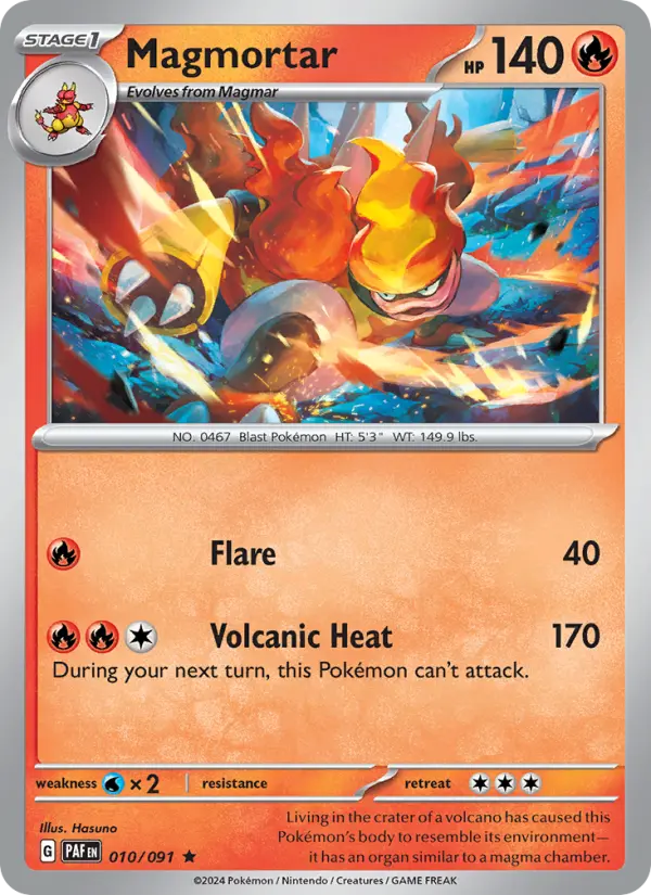 Magmortar — Paldean Fates #010