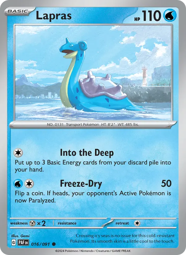 Lapras — Paldean Fates #016