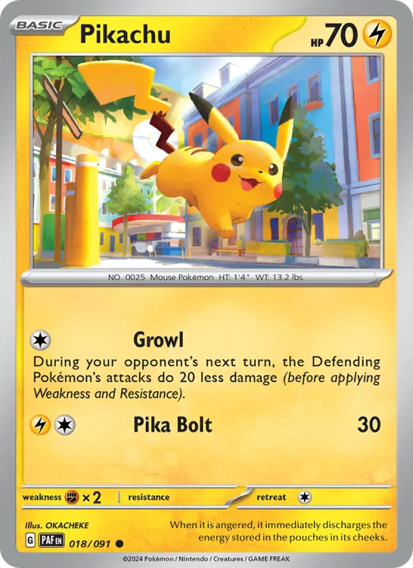 Pikachu — Paldean Fates #018