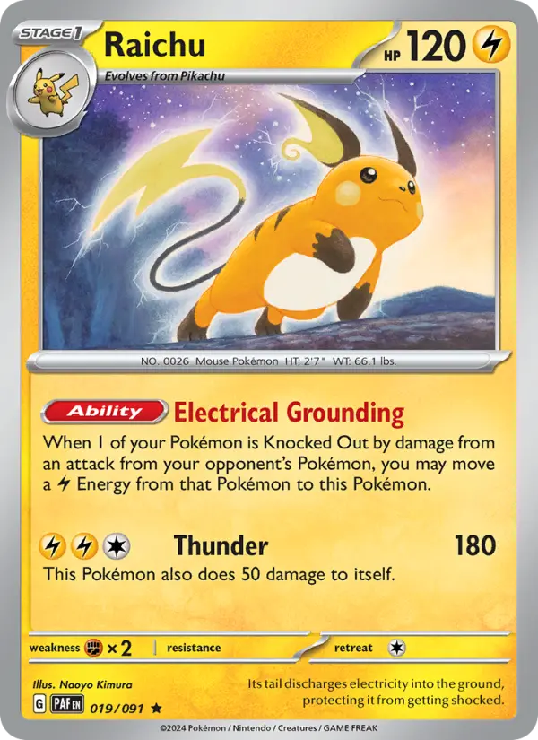 Raichu — Paldean Fates #019