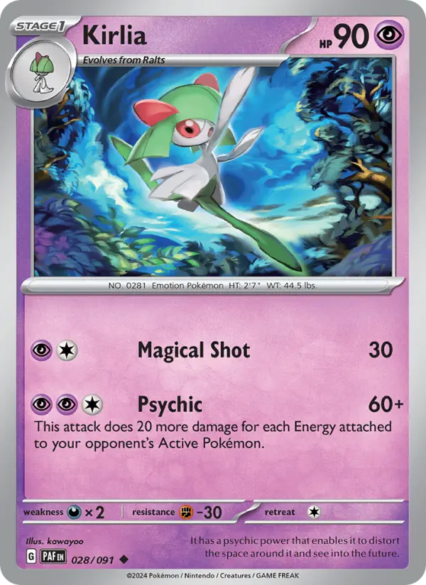 Kirlia — Paldean Fates #028