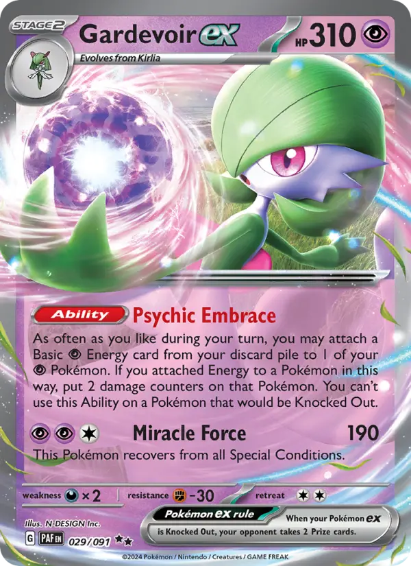 Gardevoir ex — Paldean Fates #029