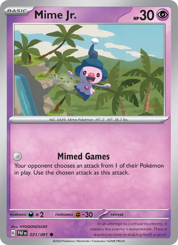 Mime Jr. — Paldean Fates #031