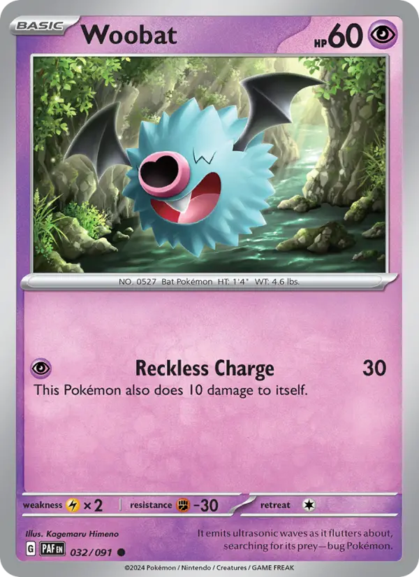 Woobat — Paldean Fates #032