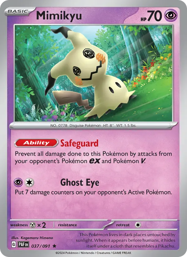 Mimikyu — Paldean Fates #037