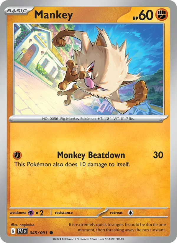 Mankey — Paldean Fates #045