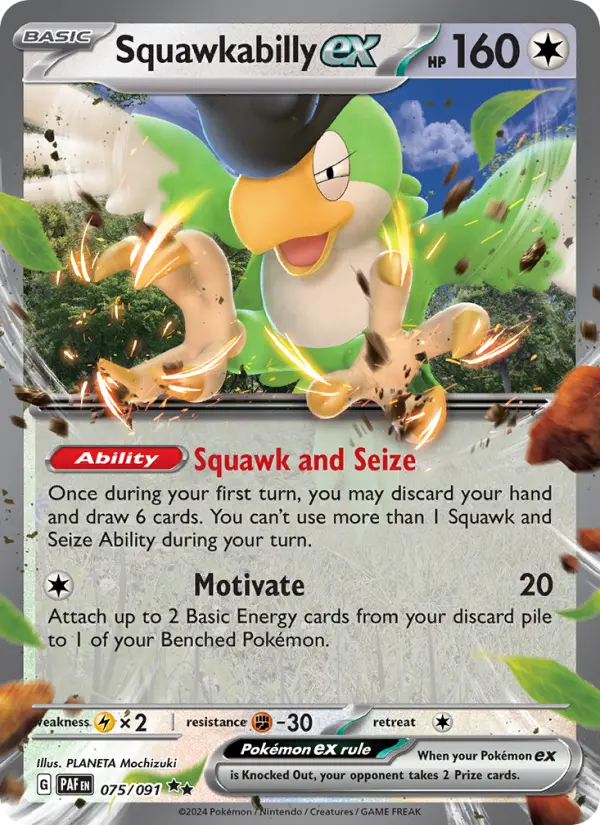 Squawkabilly ex — Paldean Fates #075