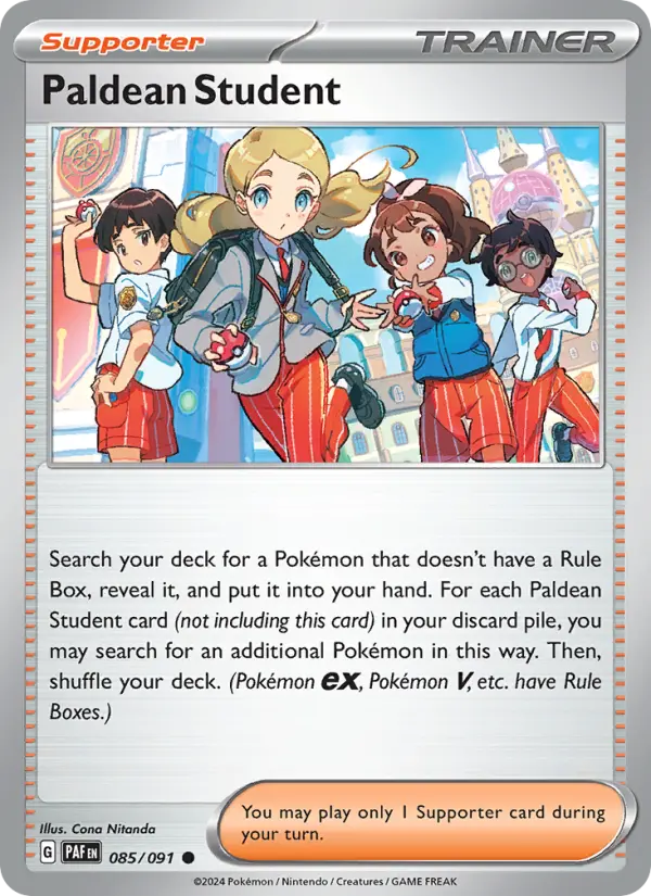 Paldean Student — Paldean Fates #085