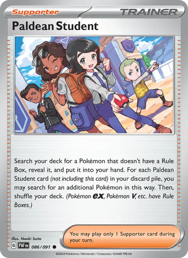 Paldean Student — Paldean Fates #086