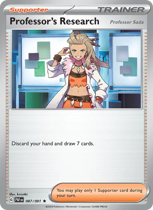 Professor's Research — Paldean Fates #087