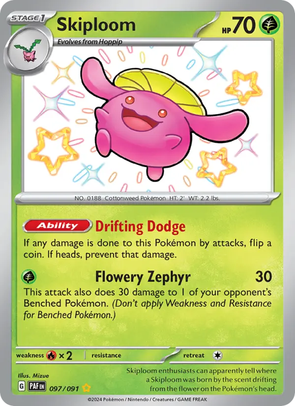 Skiploom — Paldean Fates #097