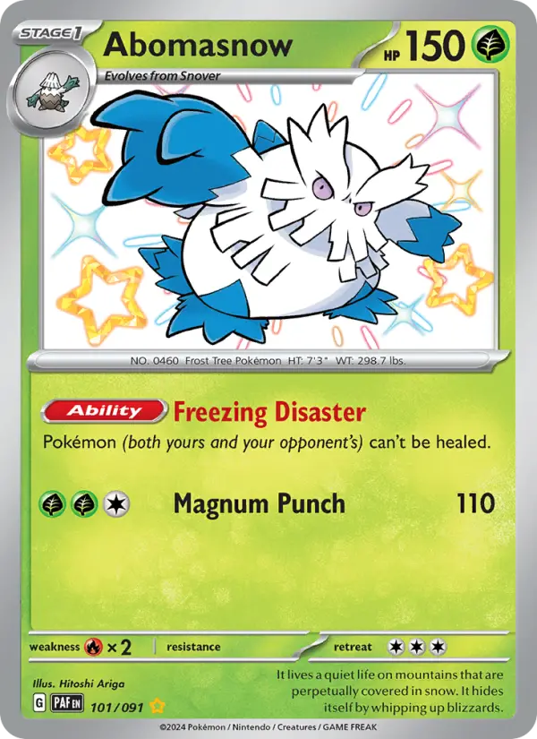 Abomasnow — Paldean Fates #101