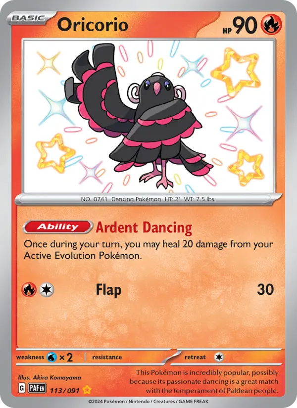 Oricorio — Paldean Fates #113
