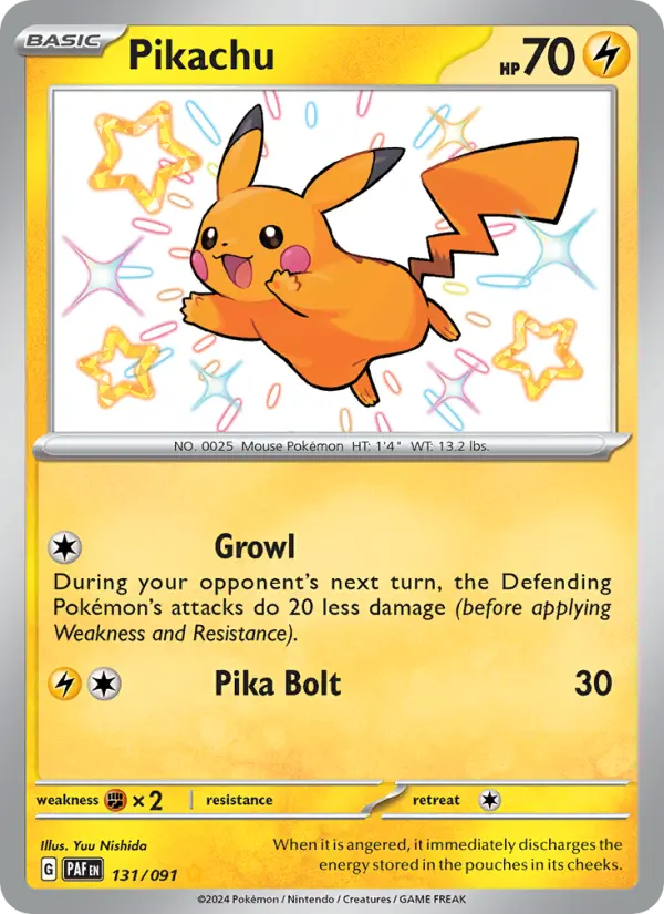 Pikachu — Paldean Fates #131