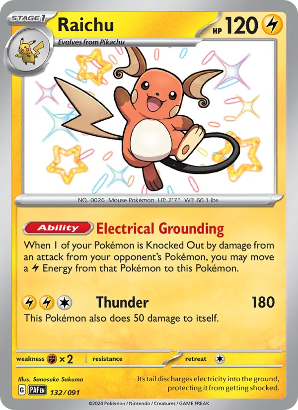 Raichu — Paldean Fates #132