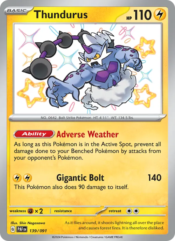 Thundurus — Paldean Fates #139