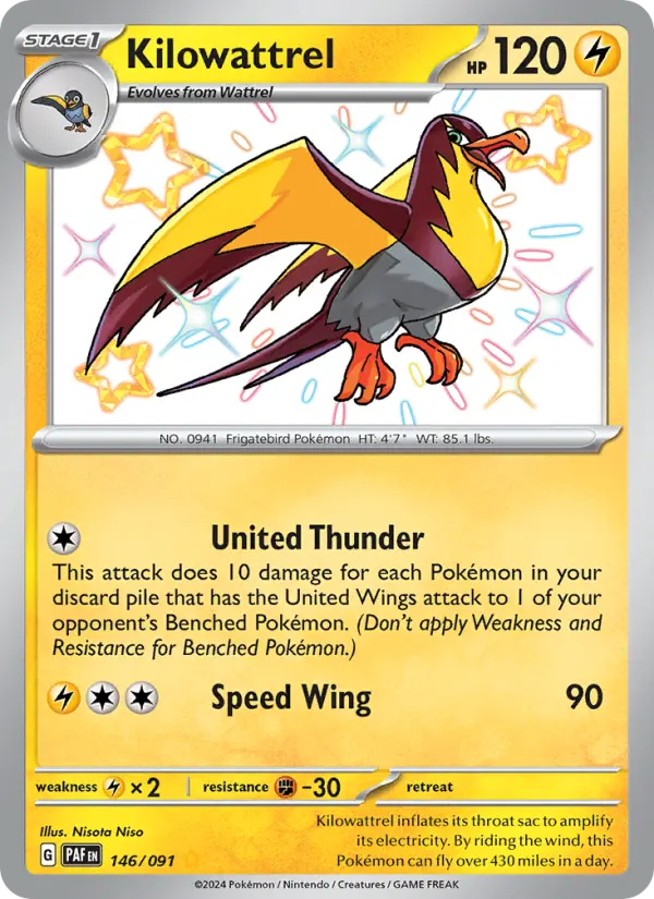 Kilowattrel — Paldean Fates #146