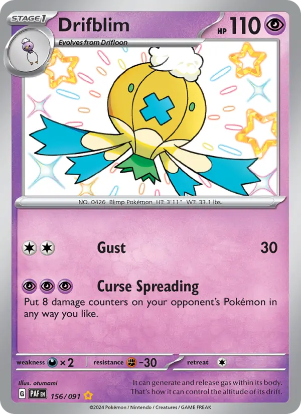 Drifblim — Paldean Fates #156