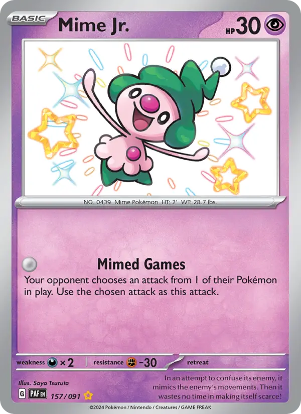 Mime Jr. — Paldean Fates #157