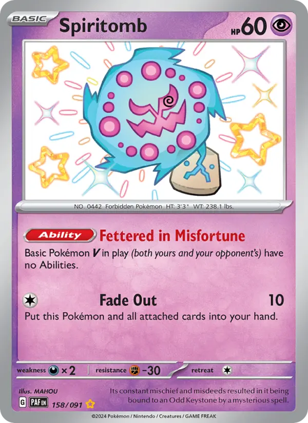 Spiritomb — Paldean Fates #158