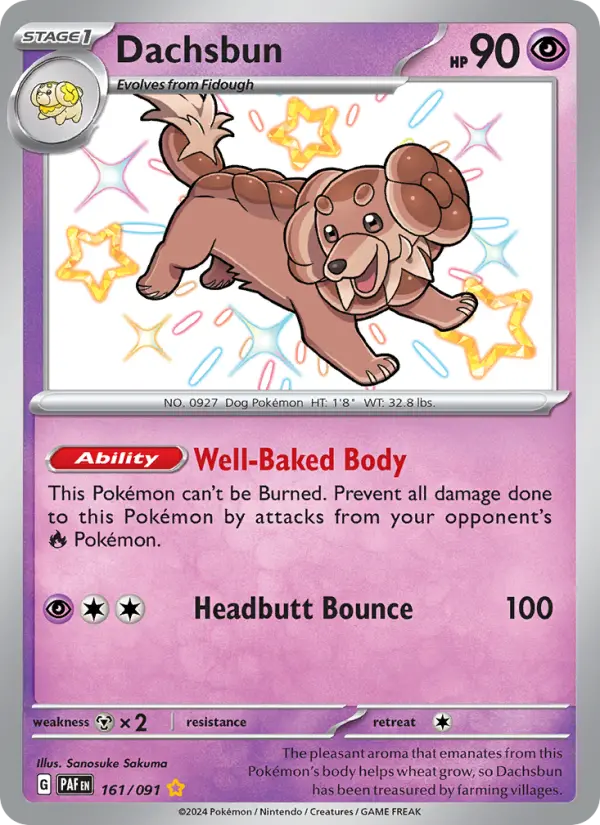 Dachsbun — Paldean Fates #161