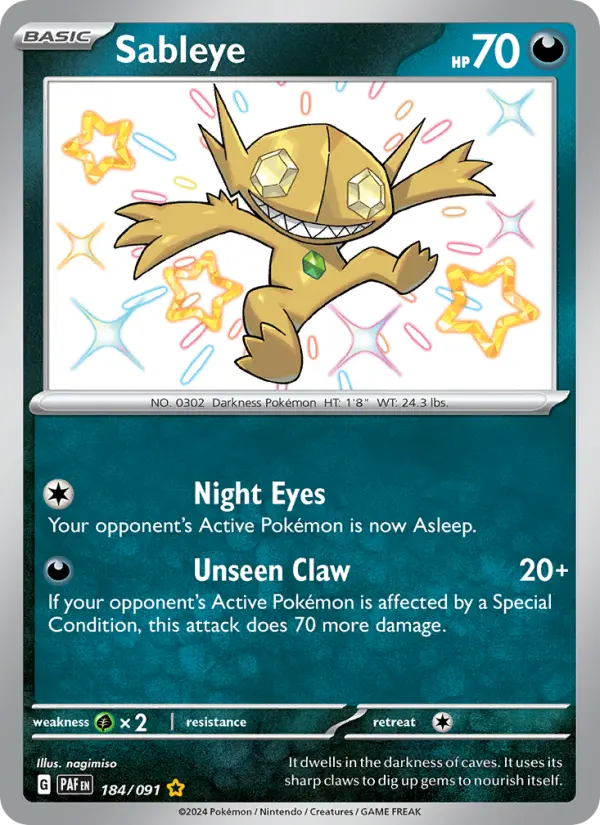 Sableye — Paldean Fates #184
