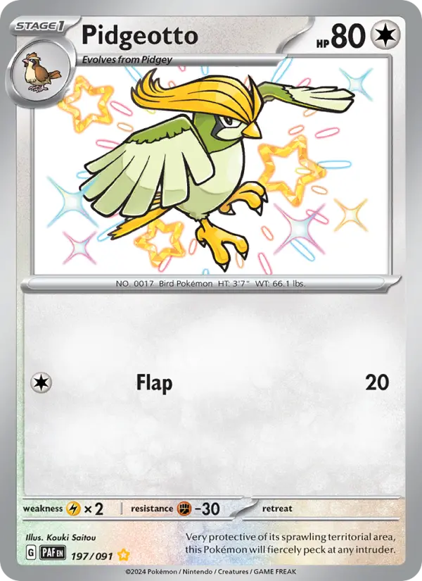 Pidgeotto — Paldean Fates #197