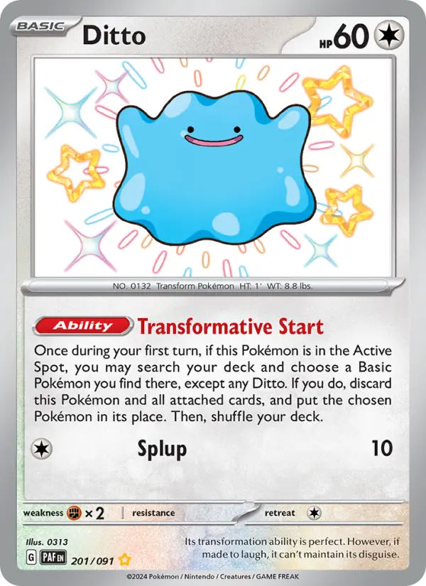 Ditto — Paldean Fates #201