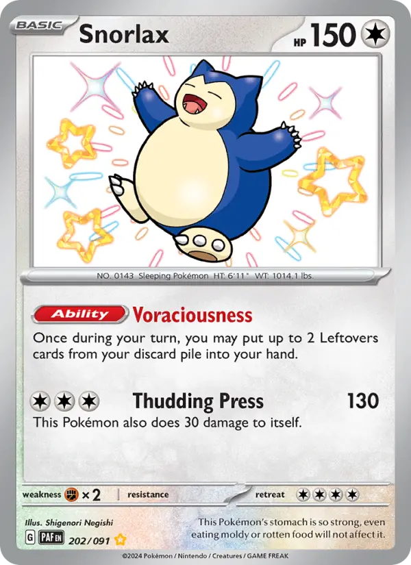 Snorlax — Paldean Fates #202