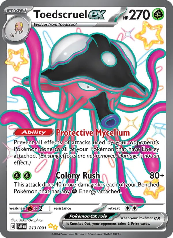 Toedscruel ex — Paldean Fates #213