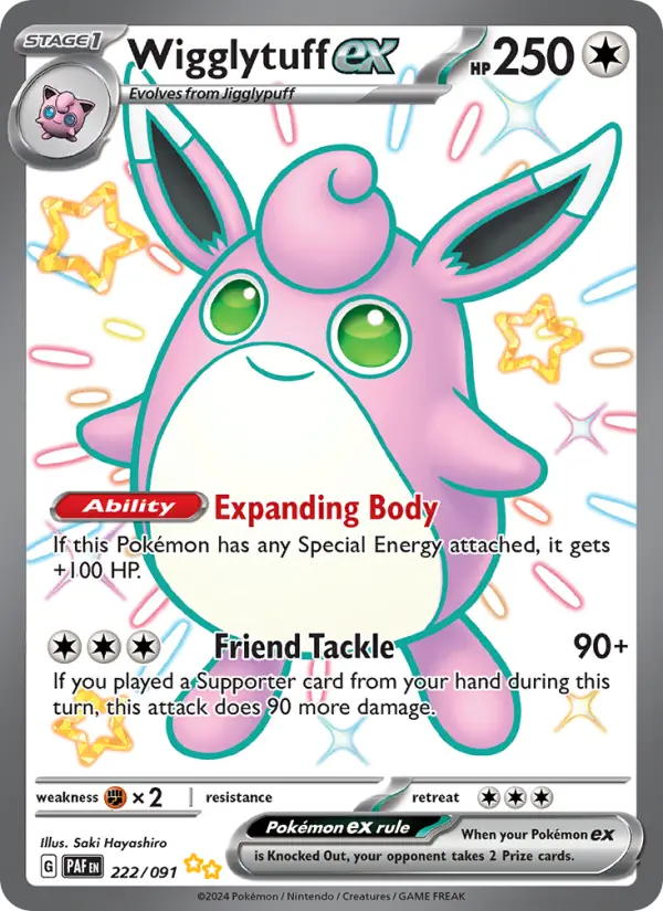 Wigglytuff ex — Paldean Fates #222