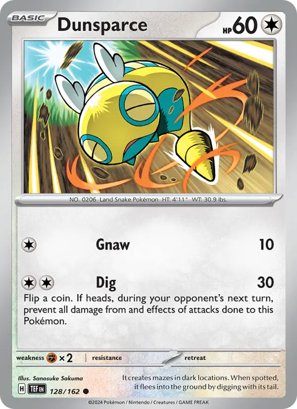 Dunsparce — Temporal Forces #128