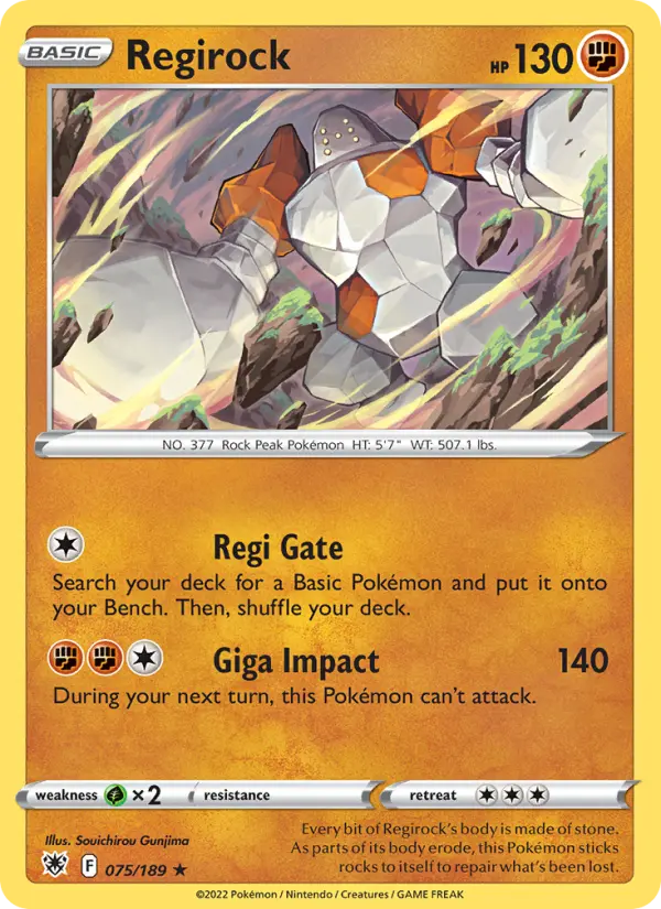 Regirock — Astral Radiance #075