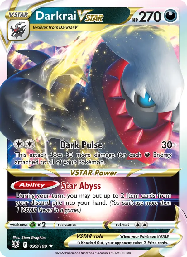Darkrai VSTAR — Astral Radiance #099