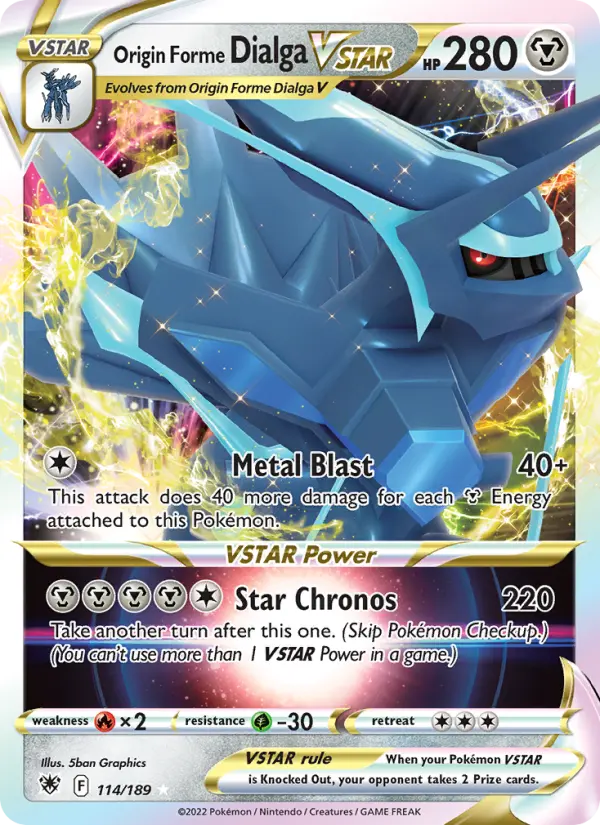 Origin Forme Dialga VSTAR — Astral Radiance #114