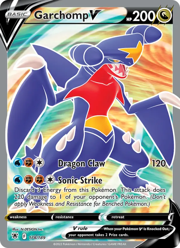 Garchomp V — Astral Radiance #178