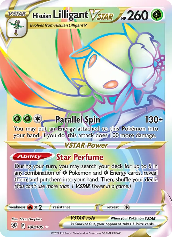 Hisuian Lilligant VSTAR — Astral Radiance #190