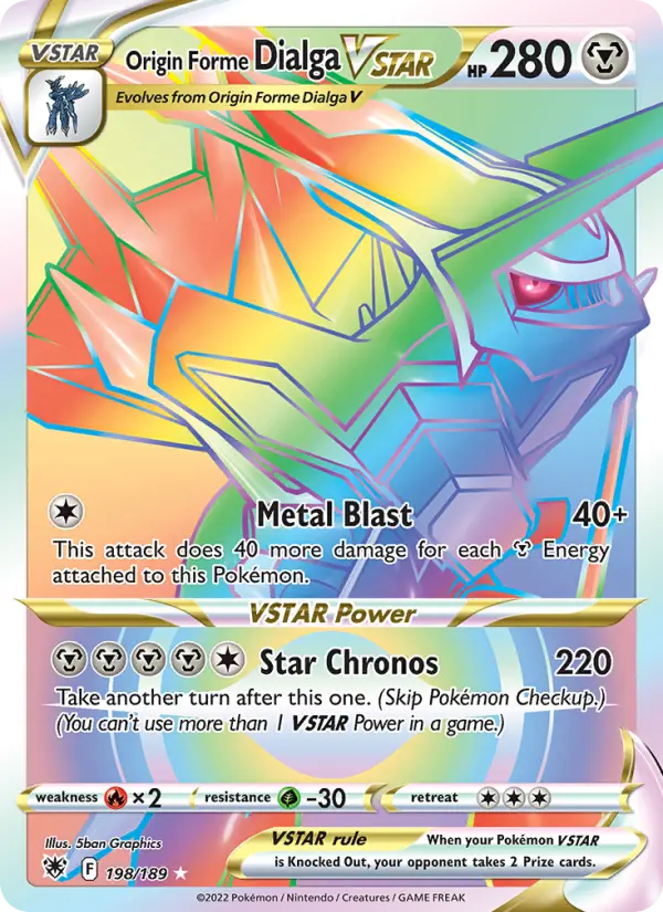 Origin Forme Dialga VSTAR — Astral Radiance #198