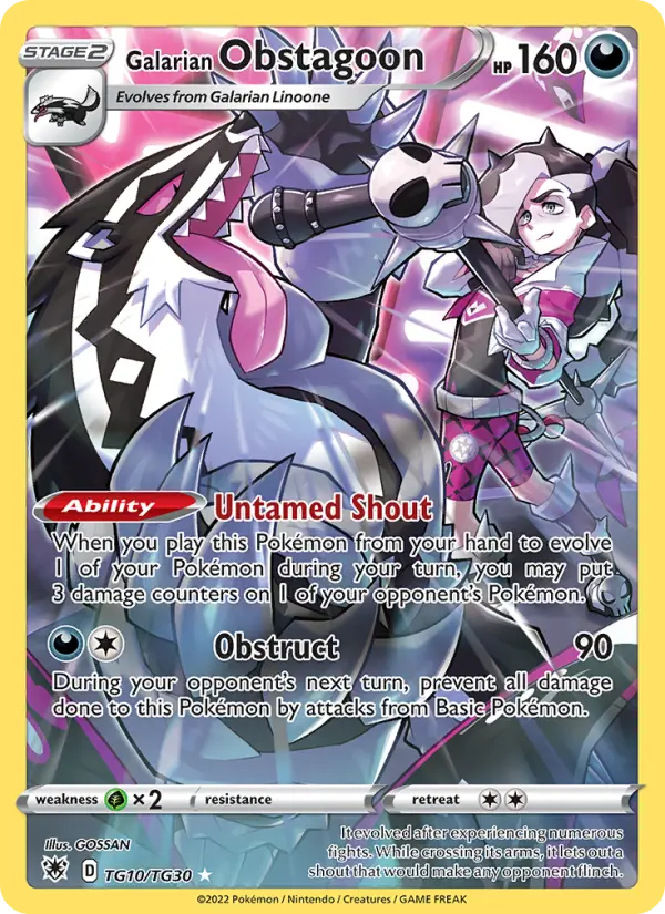 Galarian Obstagoon — Astral Radiance #TG10
