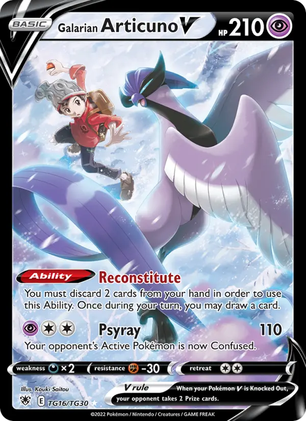 Galarian Articuno V — Astral Radiance #TG16