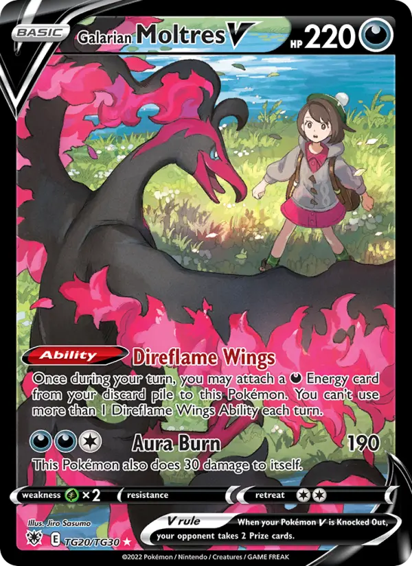 Galarian Moltres V — Astral Radiance #TG20