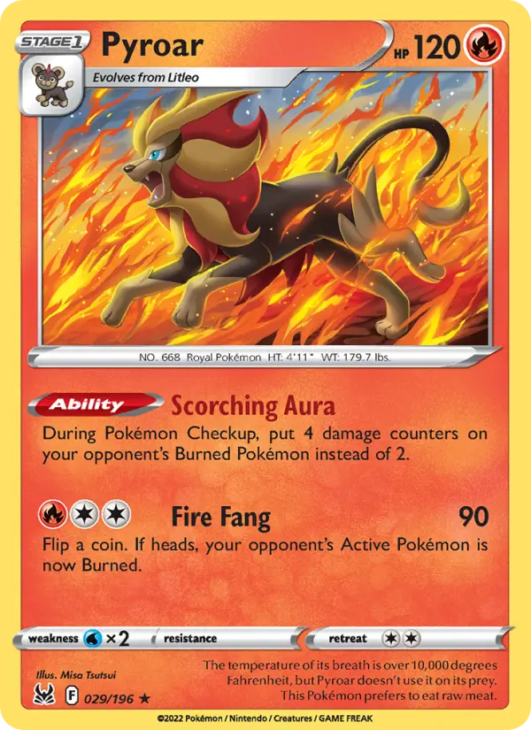 Pyroar — Lost Origin #029